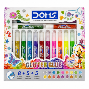 DOMS Glitter Glue Set (10-Piece)