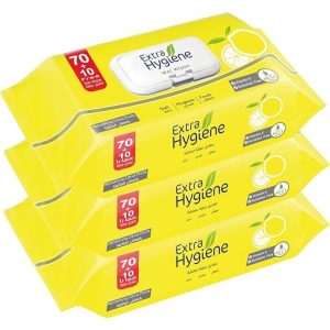 Extra Hygiene Wipes Refreshing Citrus Fruits 70+10 Wet Wipes