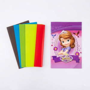 Colored Foam/Cellophane Sheets with Notebook