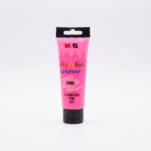 M&G Acrylic Colour Paint, 75ml (Fluorescent Pink)
