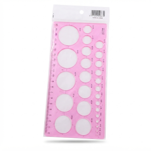 Circle Template Ruler (Pink)