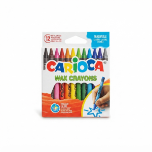 Carioca Wax Crayons, Pack of 12